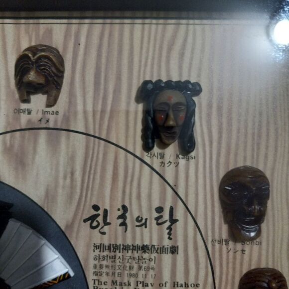 Miniature Korean Mask Carved Display - Picture 5 of 7